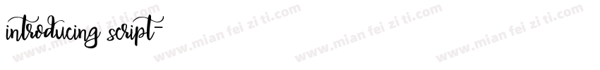 introducing script字体转换